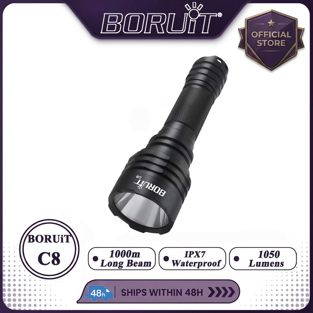 Outdoor Power Meter Bike - BORUiT C8 1050LM Tactical Powerful Long