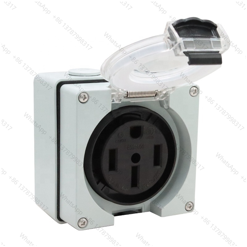 Outdoor Power Receptacle - 50 Amp Generator RV Power Inlet