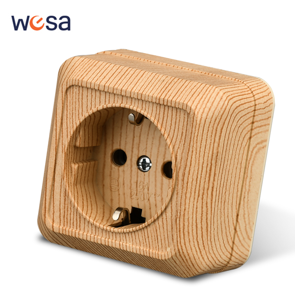 WESA Wood Wall Surface Socket  - Outdoor Power Solutions recension och pris