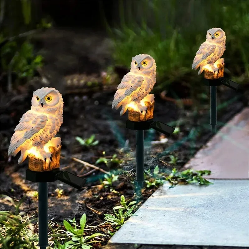 Solar Lamp Owl Animal Solar Ga - Outdoor Power House recension och pris