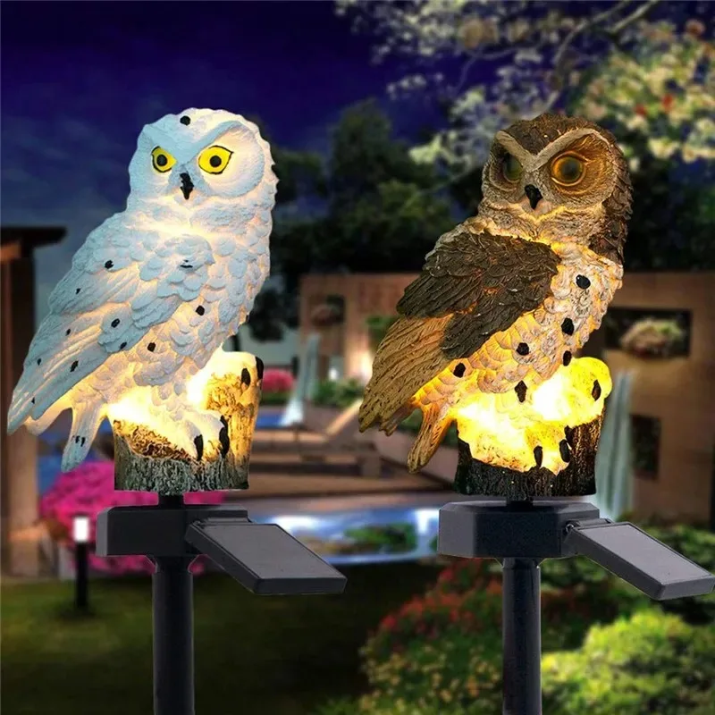 Solar Lamp Owl Animal Solar Ga - Outdoor Power House recension och pris