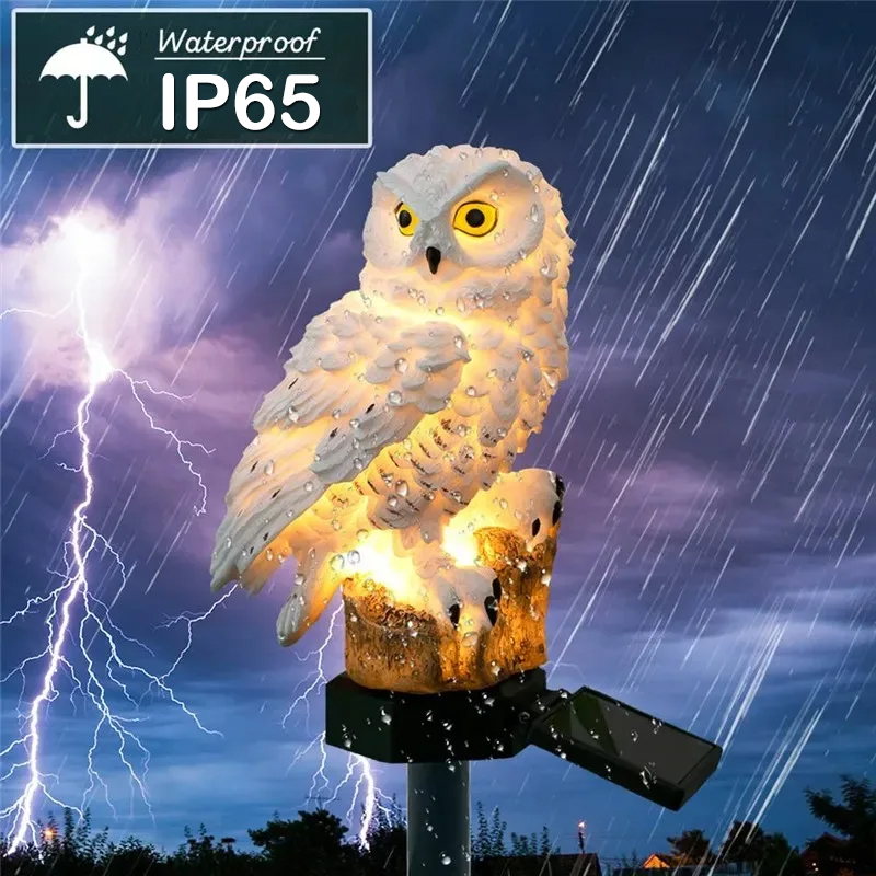 Solar Lamp Owl Animal Solar Ga - Outdoor Power House recension och pris