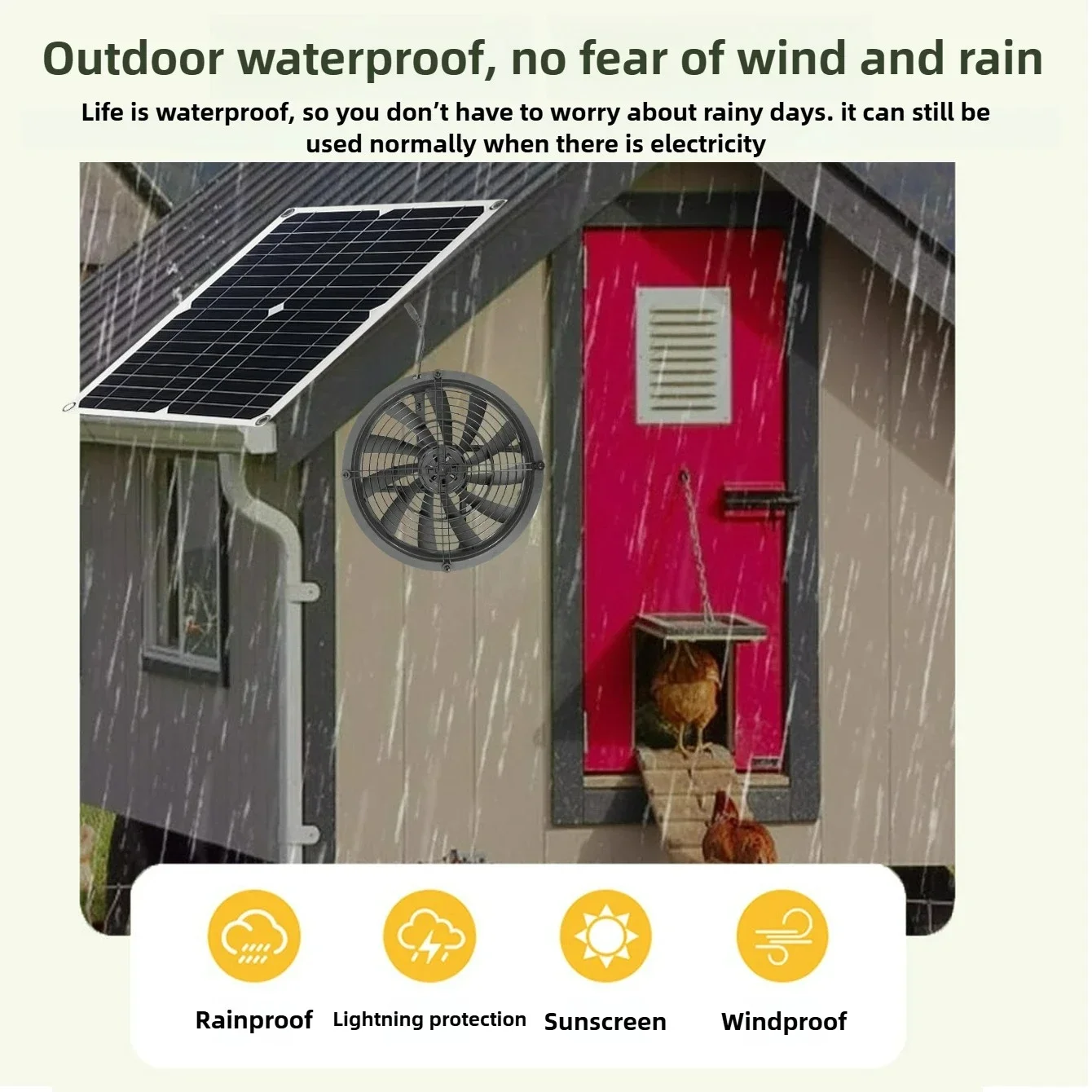 25W Solar Panel Powered Vent F - Outdoor Power House recension och pris