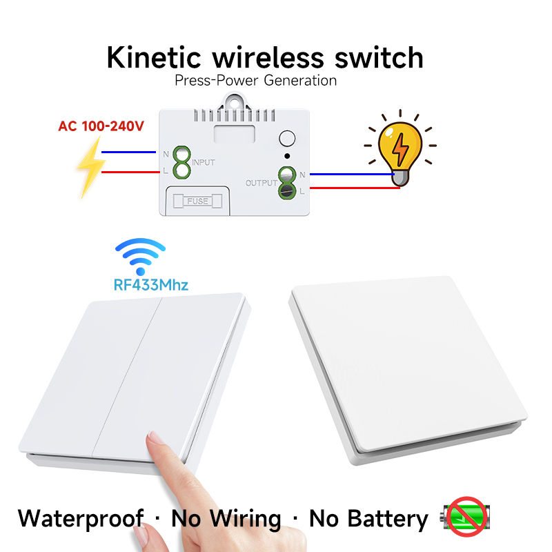 RF433 Kinetic Switch No Batter - Outdoor Power House recension och pris
