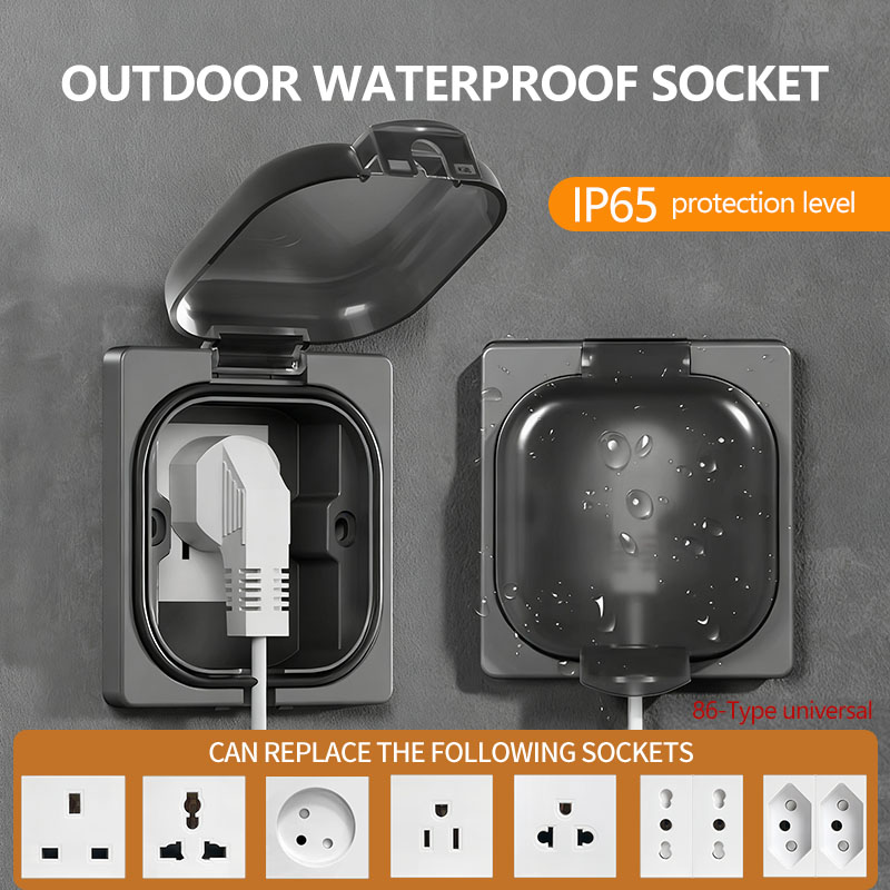 IP65 Waterproof Outdoor Socket - Outdoor Power Receptacle recension och pris