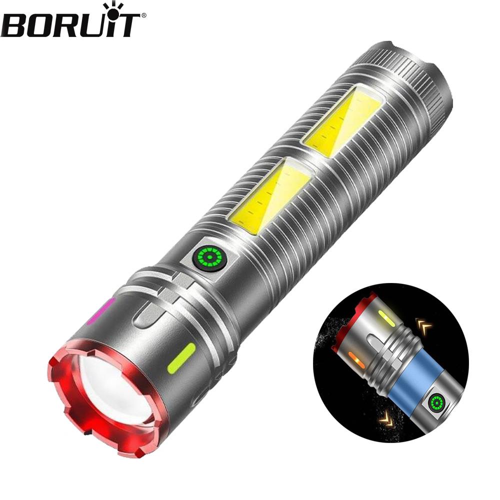 BORUiT Zoomable LED Flashlight - Outdoor Power Meter Bike recension och pris