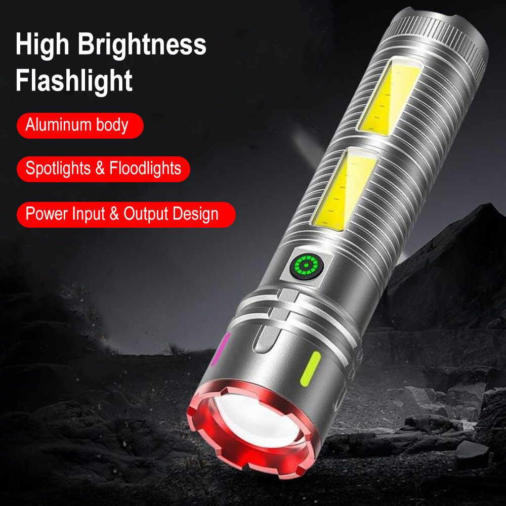BORUiT Zoomable LED Flashlight - Outdoor Power Meter Bike recension och pris