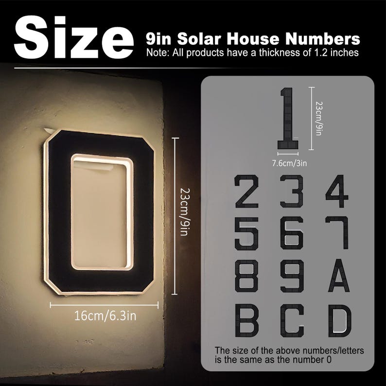 Solar LED House Number Sign Wa - Outdoor Power House recension och pris