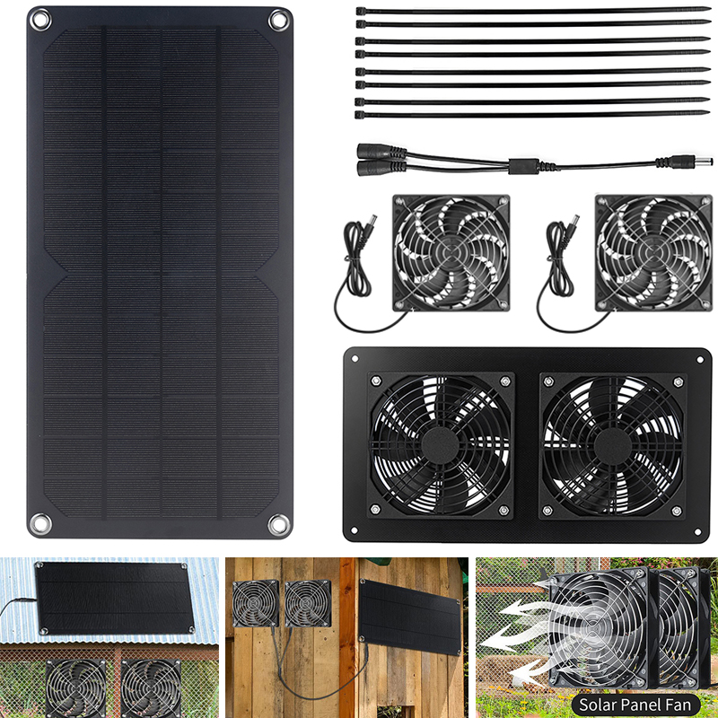 100W Solar Panel Exhaust Fan A - Outdoor Power House recension och pris