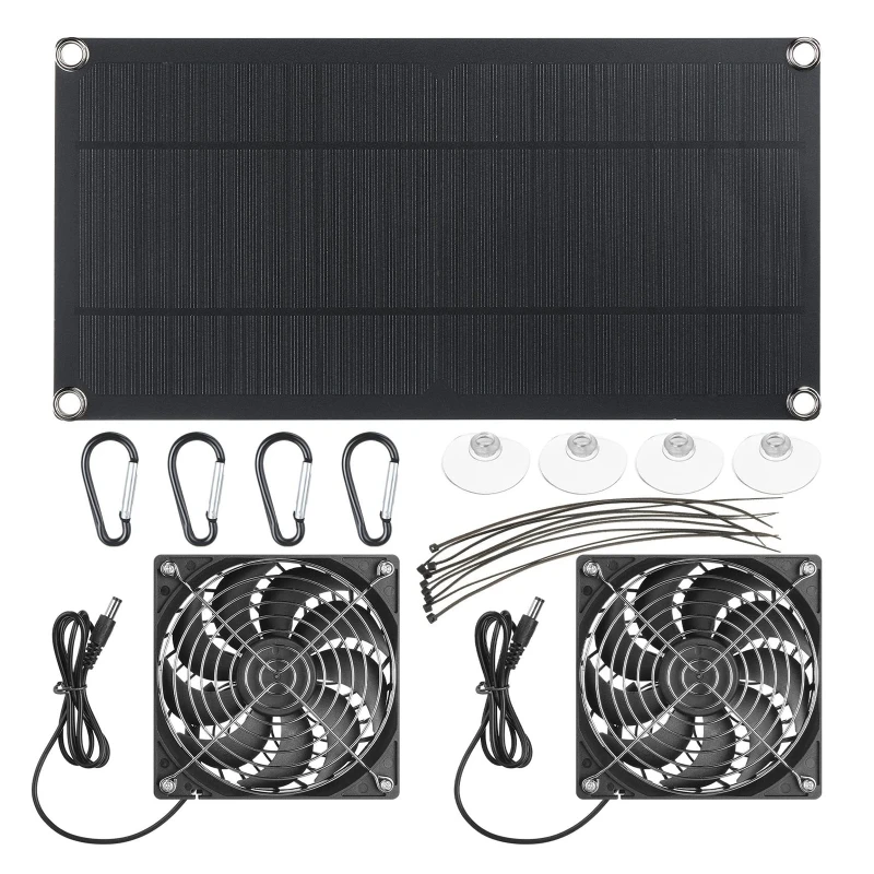 100W Solar Panel Exhaust Fan A - Outdoor Power House recension och pris