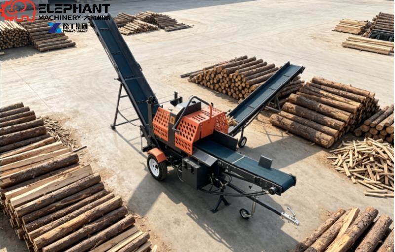Portable 10 Ton Hydraulic Wood - Log Splitter Electric recension och pris