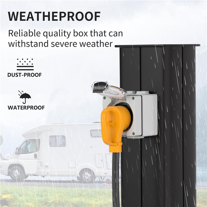 B62B-2X 30Amp Power Outlet Box - Outdoor Power Receptacle recension och pris