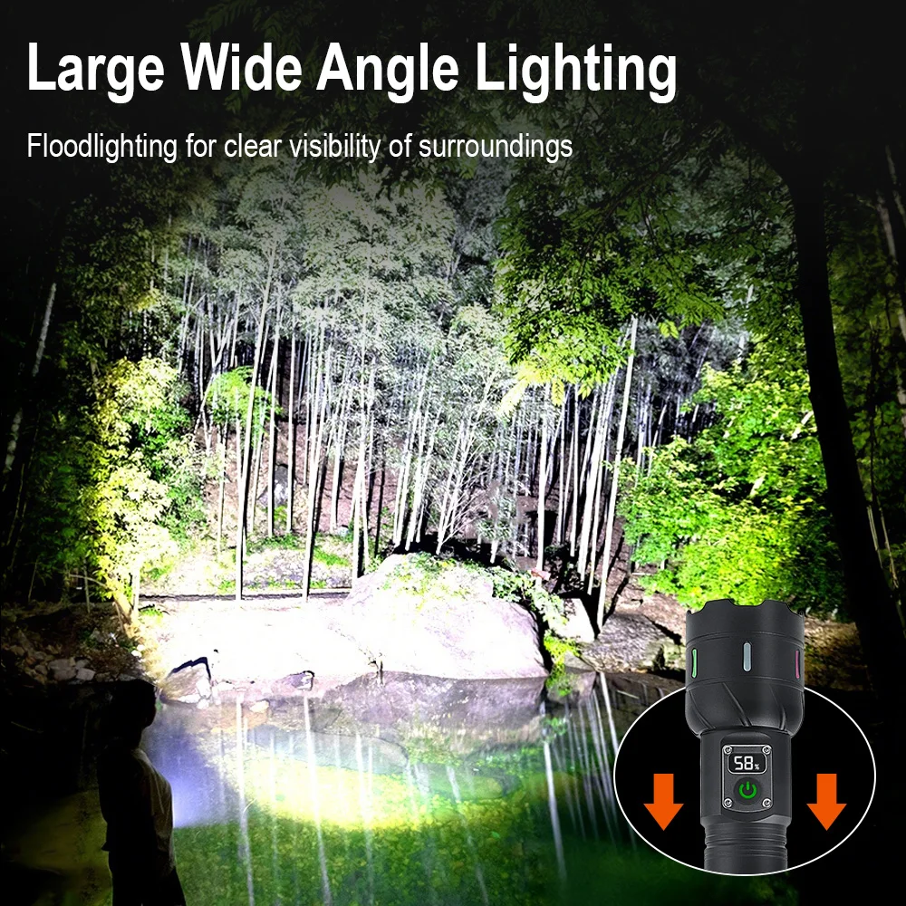 BORUiT A15 Flashlight Digital  - Outdoor Power Meter Bike recension och pris